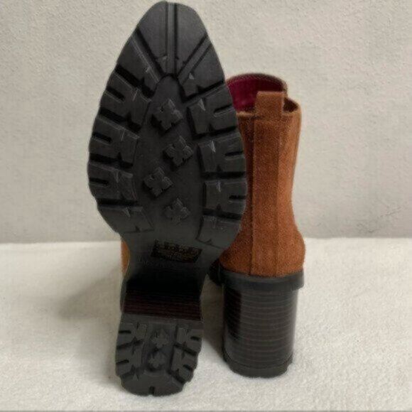 Franco Sarto Women's L -Trent Ankle Boots Side Zip Chunky High Heel Casual Boots - Picture 8 of 10